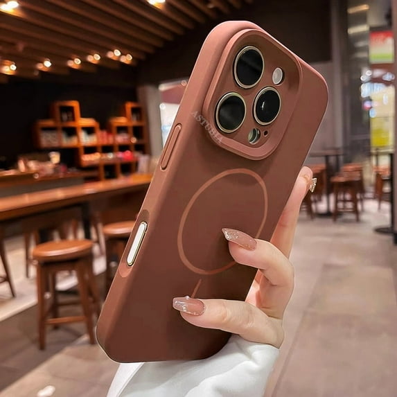 Luxury Silicone Case for iPhone 16 15 14 13 12 11 Pro Max Plus Style Soft Wireless Charge for Magsafe Anti impact Colorful Cover