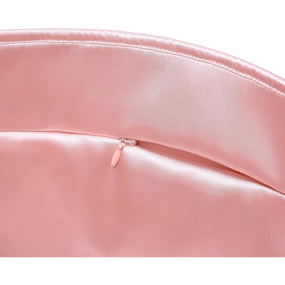 Luxury Silk Purse Organizer for NEVERFULL MM - Silky Smooth Handbag Insert with Hidden Zipper, Lightweight and Supportive Tote Shaper for Elegant Storage(Pink)