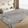 thumbnail image 1 of Luxury Silver Gray Area Rugs, Abstract Crack Geometric Carpet, Soft Washable Non Slip Low Pile Rug for Living Room Bedroom Entry Floor Mat 5x8ft, 1 of 8