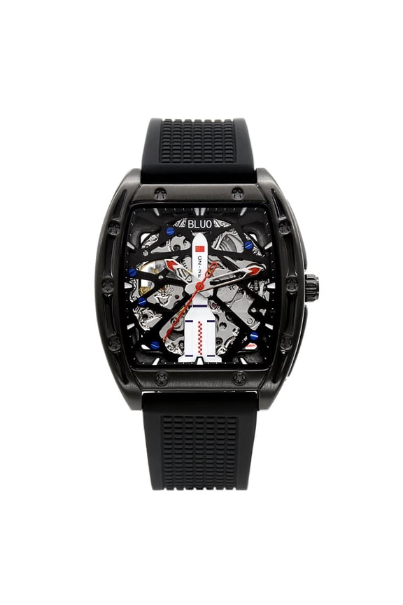 Luxury Skeleton Mechanical Watch, Hollow Out Luminous Sport Automatic Wristwatch