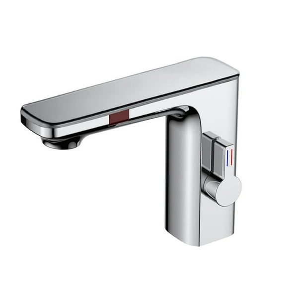 Luxury Smart Sensor Basin Faucet, Digital Display Screen Hot Cold Water Mixer Tap, Vanity Touchless Faucet For Bathroom Basin