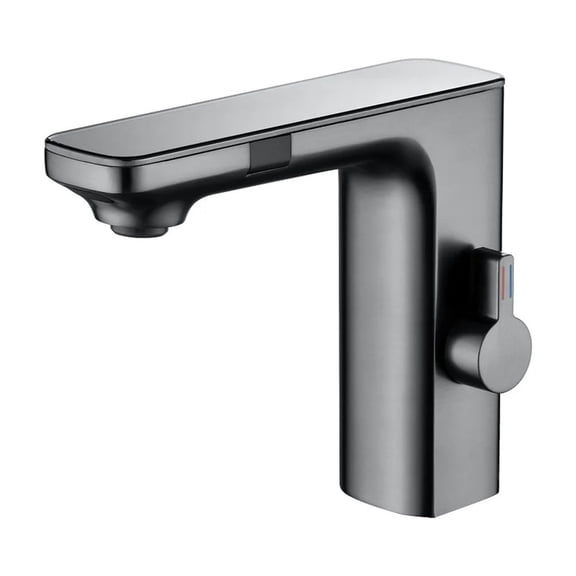 Luxury Smart Sensor Basin Faucet, Digital Display Screen Hot Cold Water Mixer Tap, Vanity Touchless Faucet For Bathroom Basin