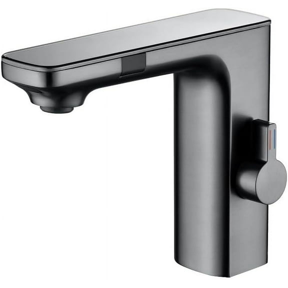 Luxury Smart Sensor Basin Faucet Digital Display Screen Hot Cold Water Mixer Tap Vanity Touchless Faucet for Bathroom Basin