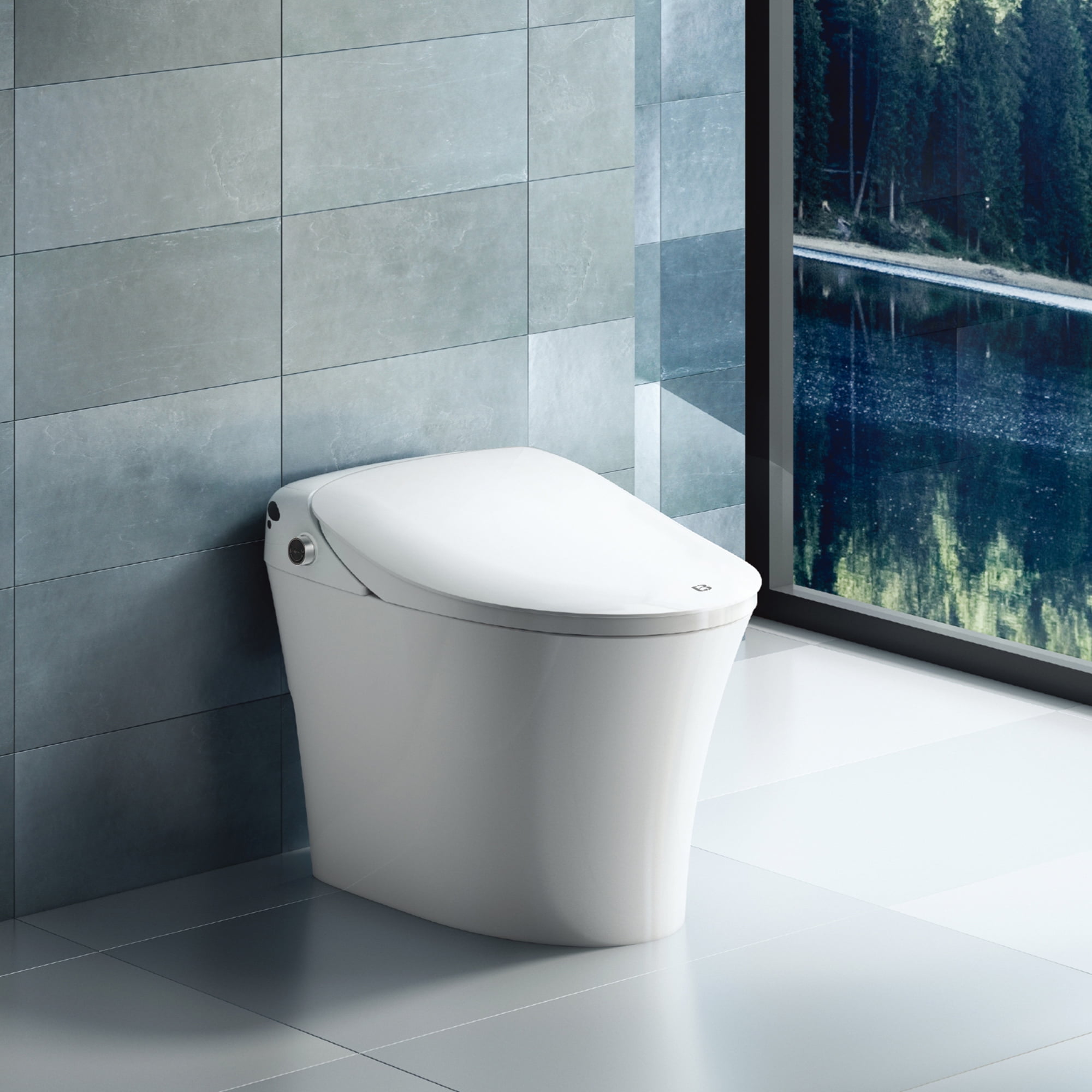 Luxury Smart Toilet with Wireless Remote, Multiple Spray Modes, Heated Seat with Warm Water Sprayer and Dryer, Foot Sensor Modern Toilet Bidet Luxury Smart Toilet with Wireless Remote, Multiple Spray Modes, Heated Seat with Warm Water Sprayer and Dryer, Foot Sensor Modern Toilet Bidet