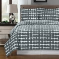 thumbnail image 1 of Luxury Soft 100% Cotton 3 Piece Duvet Cover Set Printed - King/California King - Norwich Gray, 1 of 1