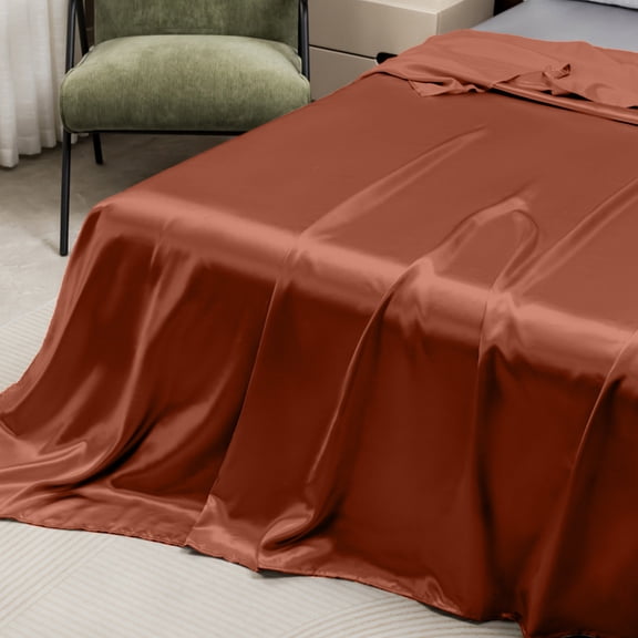 Luxury Soft Bed Sheets - Smooth Silk-Like Satin Fabric,66.93x90.55 in