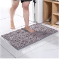 thumbnail image 1 of Luxury Soft Chenille Pink Bath Rug, High Water Absorbent Shaggy Bathroom Rugs Shower Bath Mats Machine Washable Floor Mat Carpet Non Slip Door Mats for Tub Shower Bathtub, 24 x 16In, 1 of 7