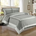 thumbnail image 1 of Luxury Soft Hotel 100% Cotton 300 Thread Count Duvet Cover Set - King/California King - Gray, 1 of 2