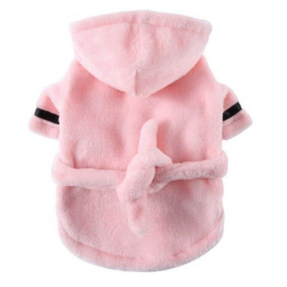 Luxury Soft Pet Dog Puppy Hooded Bathrobe