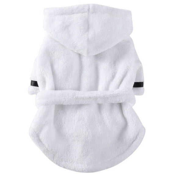 Luxury Soft Pet Dog Puppy Hooded Bathrobe