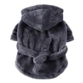 thumbnail image 1 of Luxury Soft Pet Dog Puppy Hooded Bathrobe, 1 of 11