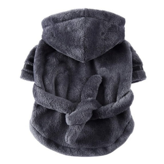 Luxury Soft Pet Dog Puppy Hooded Bathrobe