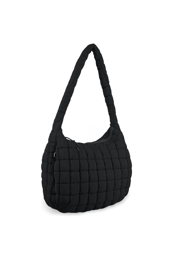 Luxury Soft Quilted Puffer Tote Bag Purse Puffy Crossbody Shoulder Bag for Women,Lightweight Nylon Hobo Bag Puffer Carryall Bag for Women Girl