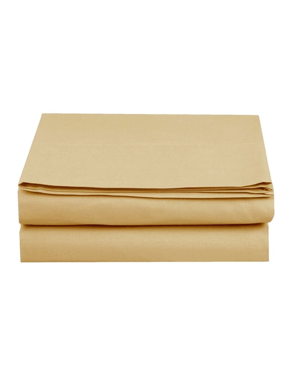 Luxury Soft Set of 2 - California King Fitted Sheet, Microfiber 16" Deep Pocket Fitted Sheets, Gold