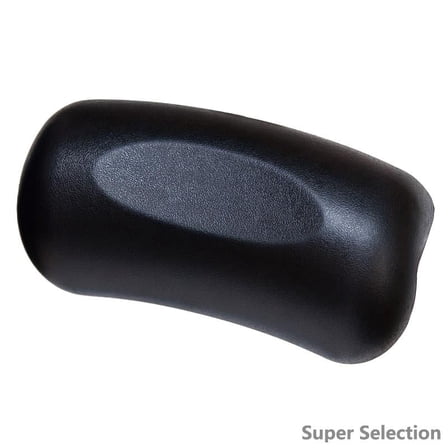 Bathtub Pillow With Suction Cups, Non-Slip Spa Bath Headrest Cushion, Waterproof Comfortable Bath Pillows For Neck Back Support, Easy To Clean (White Or Black)