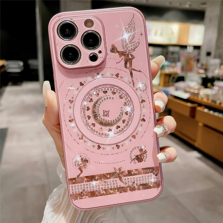 monogrammed phone case Pink Circle Pattern Custom Monogrammed iPhone Case – icustomscases