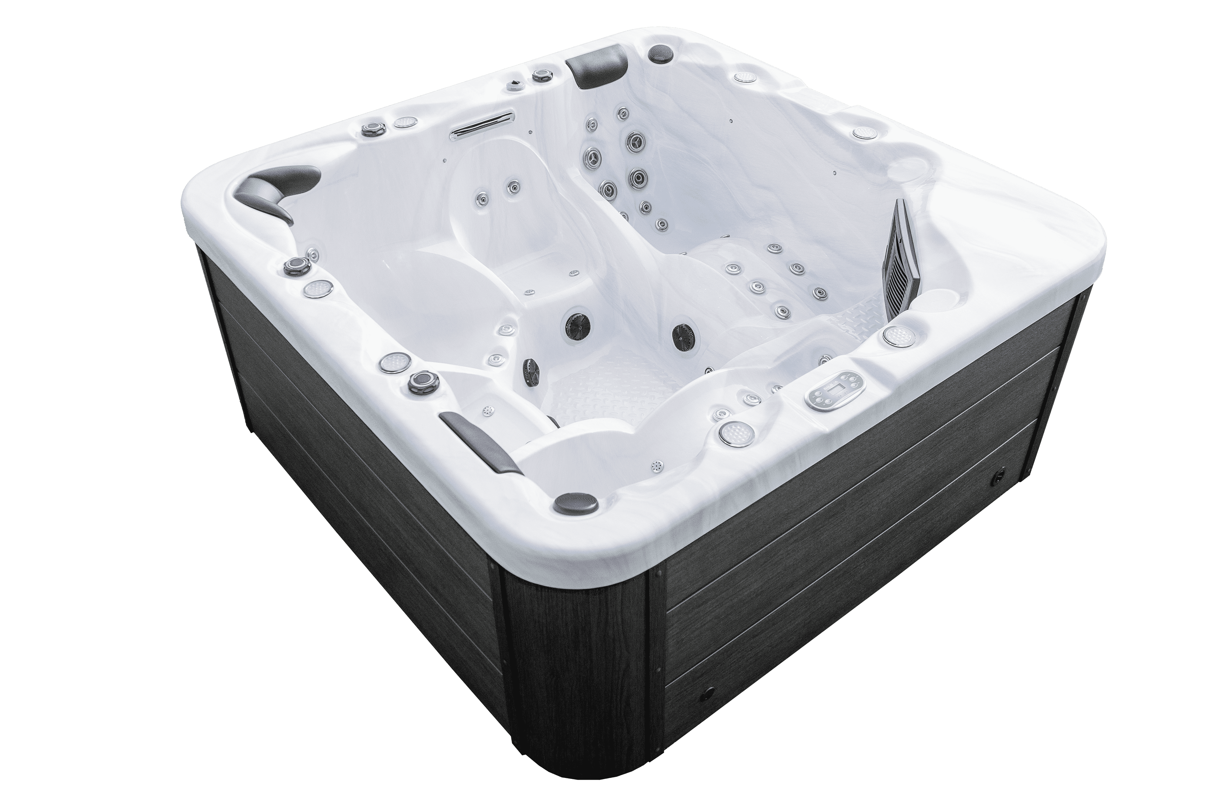 Luxury Spas Estes 5 Person Outdoor Spa with 52 Massage Jets and LED Lighting