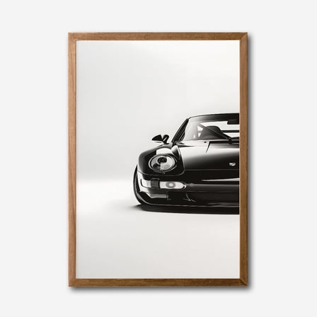 Luxury Sports Car Black & White Canvas Wall Art &ndash; Modern Minimalist Decor
