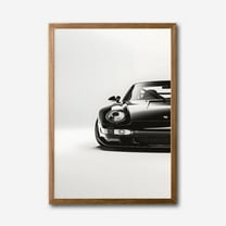 Luxury Sports Car Black & White Canvas Wall Art – Modern Minimalist Decor