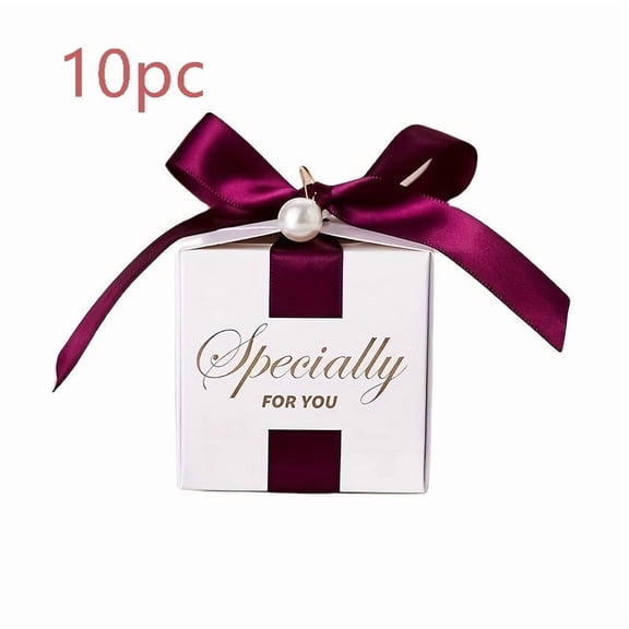 Luxury Square Pearl Candy Box - Elegant Gift Packaging for Weddings, Birthdays, Christmas, and Valentine's Day