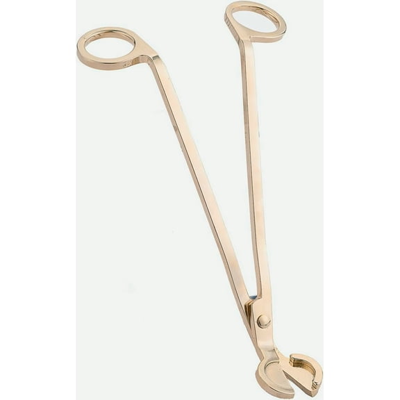 Luxury Stainless Steel Candle Wick Trimmer With Long Handle Gold Finish