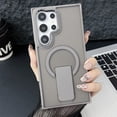 thumbnail image 1 of Luxury Stand & Strong Magnetic for Samsung Galaxy S23 Ultra Case, [Compatible with MagSafe] Built in Invisible Stand Frosted Transparent Anti-Scratch Cover for Samsung Galaxy S23 Ultra, Gray, 1 of 10