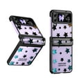 thumbnail image 1 of Luxury Star Phone Case for Samsung Galaxy Z Flip 3 5G, Folding Display Clear PC Lightweight Anti-falling Shock-resistance Cover Women Mobile Phone Skin for Samsung Galaxy Z Flip 3 5G - Black, 1 of 7