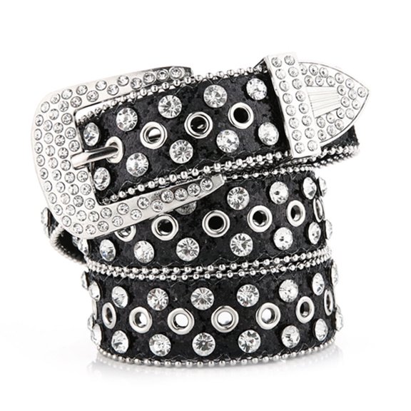 Luxury Straps Rhinestones Belt Nightclub Crystals Studded Belt Cowgirl Belt