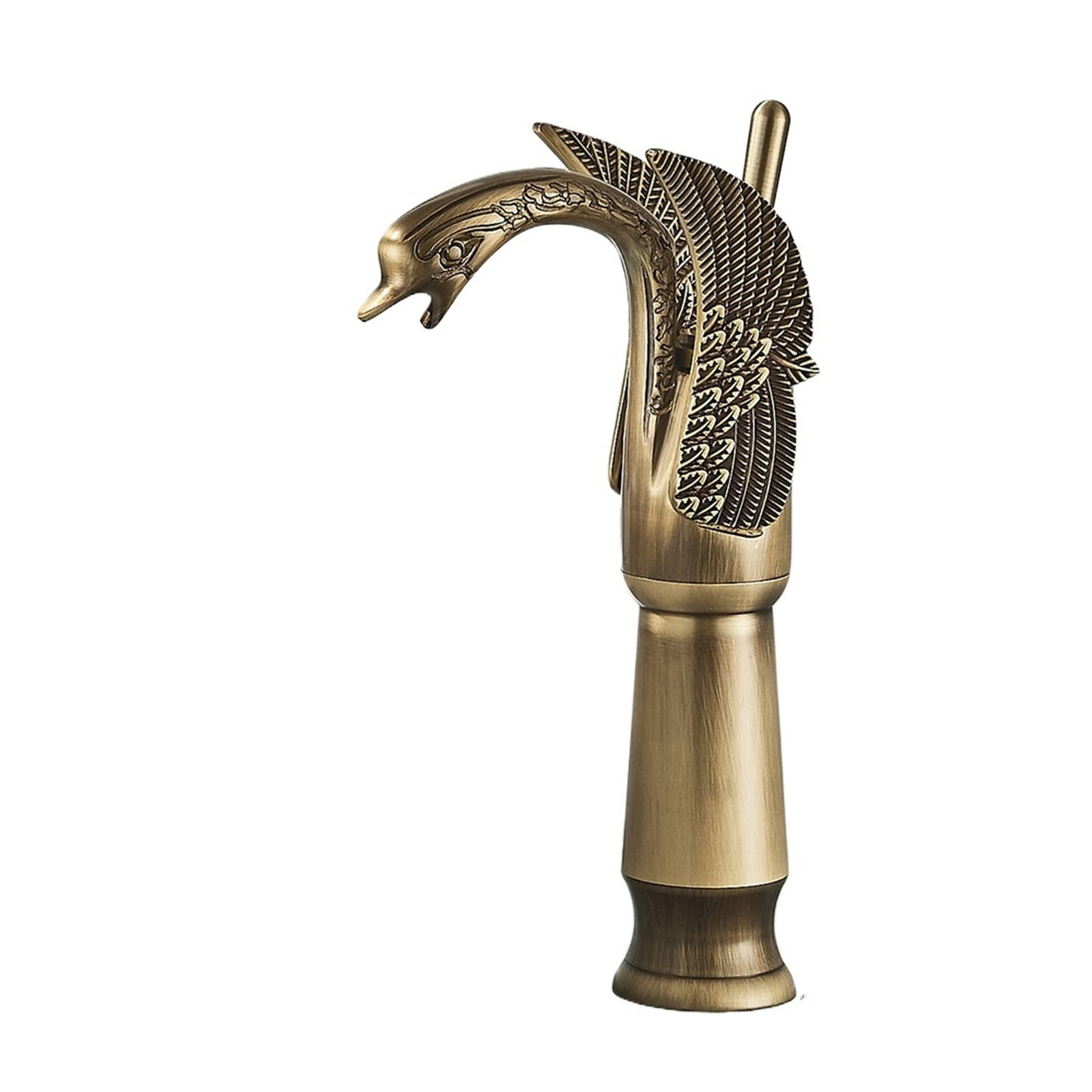 Luxury Swan Bath Basin Brass Faucet Cold and Hot Water Mixer Taps Black /Gold/Antique Bathroom Washbasin Crane -Modern  Design