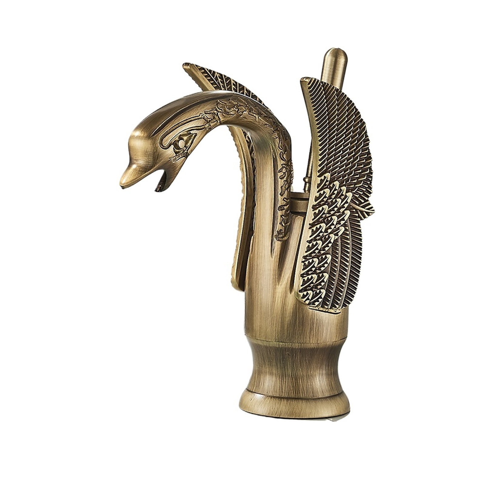 Luxury Swan Bath Basin Brass Faucet Cold and Hot Water Mixer Taps Black /Gold/Antique Bathroom Washbasin Crane -Modern  Design