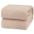 thumbnail image 1 of Luxury Thermal Cotton Blankets, King Size- Beige, 1 of 8