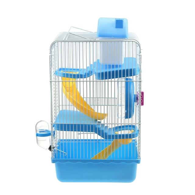 Three Layer Hamster Cage Pet House Portable Small Pets House Chinchilla Hamster House (Light