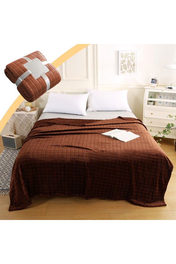 Luxury Throw Blanket for Bedding Sets, Ultra Soft Velvet Comforter Set, Lightweight & Oversized Bedspread Coverlet for All Season, Navy Blue, 78.7"x59"