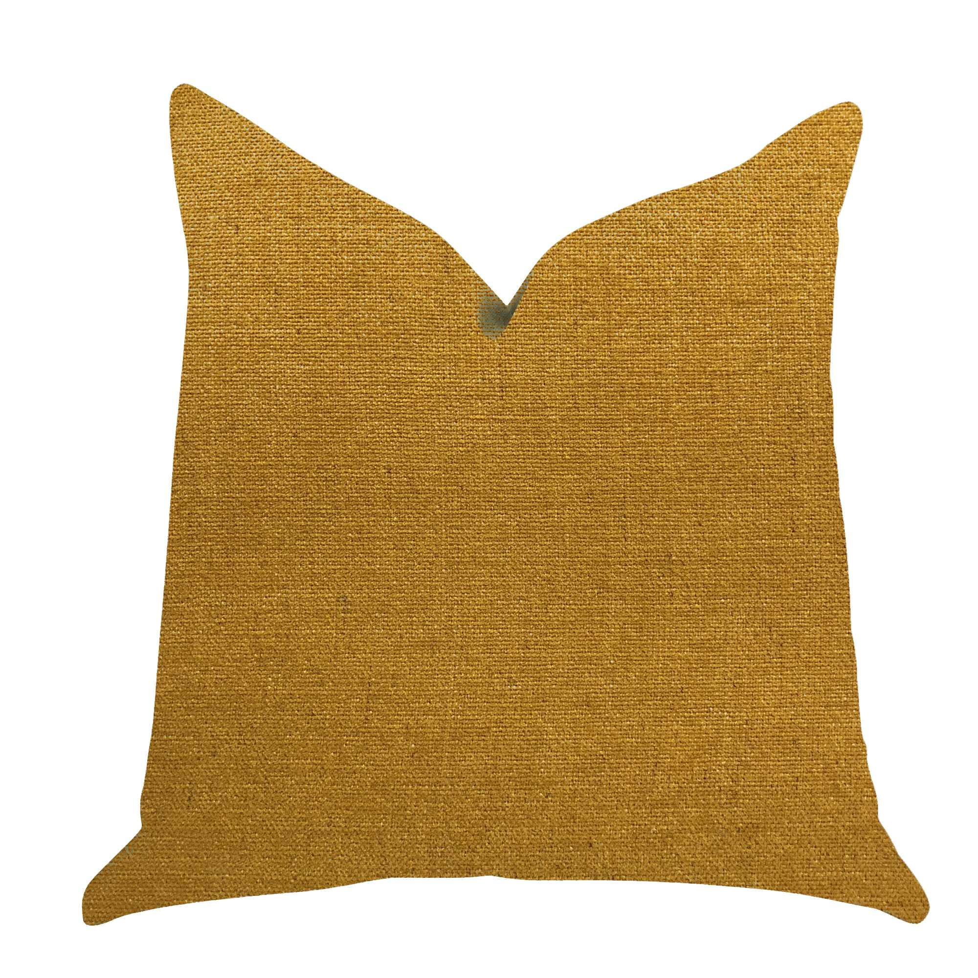 Luxury Throw Pillow in Gold 20in x 26in