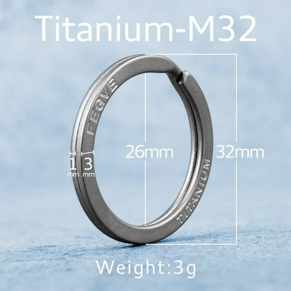 Luxury Titanium Key Ring Quickdraw Keychain Men Women Titanium for Car Key Rings Holder Lightweight EDC Carabiner Accessories