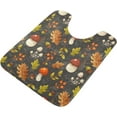 thumbnail image 1 of Luxury Toilet Rugs U-Shaped 17.3"x13.4", Extra Soft and Absorbent Microfiber Bathroom Rugs, Non-Slip Toilet Bath Mat, Machine Wash Dry, Contour Bath Rugs for Toilet Base-Cute Little Mushroom, 1 of 4