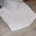 thumbnail image 1 of Luxury Toilet Rugs U-Shaped 20x20, Extra Soft and Absorbent Microfiber Bathroom Rugs, Non-Slip Plush Shaggy Bath Mat, Machine Wash Dry, Contour Bathroom Mats for Toilet Base, White, 1 of 9