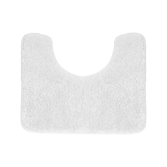 Luxury Toilet Rugs U Shaped Washable Bath Rugs for Bathroom Non Slip Extra Soft and Absorbent Microfiber Bath Mat Plush Comfortable Contour Bath Rugs for Toilet Base, 20"x20"