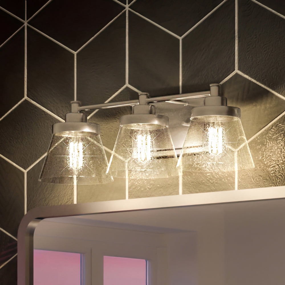 Luxury Traditional Bath Light, 7.75H x 24.5W, with Modern Farmhouse ...