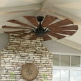 thumbnail image 1 of Luxury Traditional Indoor Ceiling Fan, 17.375''H x 60''W, with Urban Industrial Style Elements, Urban Loft Design, Architectural Bronze Finish, UHP9020, 1 of 1