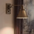 thumbnail image 1 of Luxury Traditional Indoor Wall Sconce, 9.625''H x 8.25''W, with Modern Farmhouse Style Elements, Colonial Design, Olde Brass Finish and Vintage Brass, UHP3312, 1 of 7