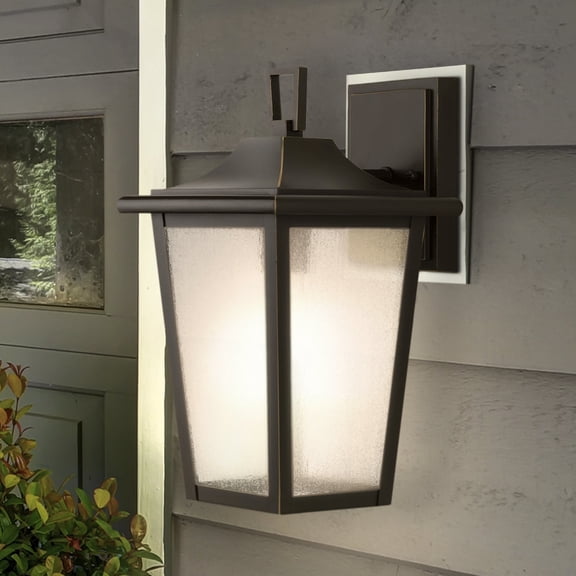 Luxury Traditional Wall Sconce, Small Size: 15''H x 9.625''W, with Contemporary Style Elements, Antique Bronze Finish, UHP1454 from the Rolla Collection by Urban Ambiance