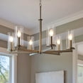 thumbnail image 1 of Luxury Transitional Chandelier, Brushed Nickel, UKC20055, 1 of 4