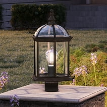 Luxury Transitional Post Light, 18.125H x 9.75W, with Traditional Style, Olde Bronze, UHP1374 by Urban Ambiance
