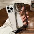 thumbnail image 1 of Luxury Transparent Shockproof Phone Case For iPhone 15 14 13 12 11 Pro Max X XR XS 7 8 Plus SE Soft Clear Bumper Hard Back Cover, 1 of 5