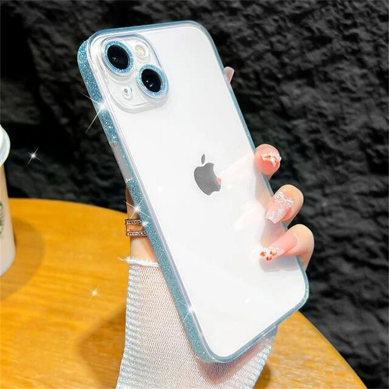 Luxury Transparent Tempered Glass Case For iPhone 15 14 13 12 Pro Max