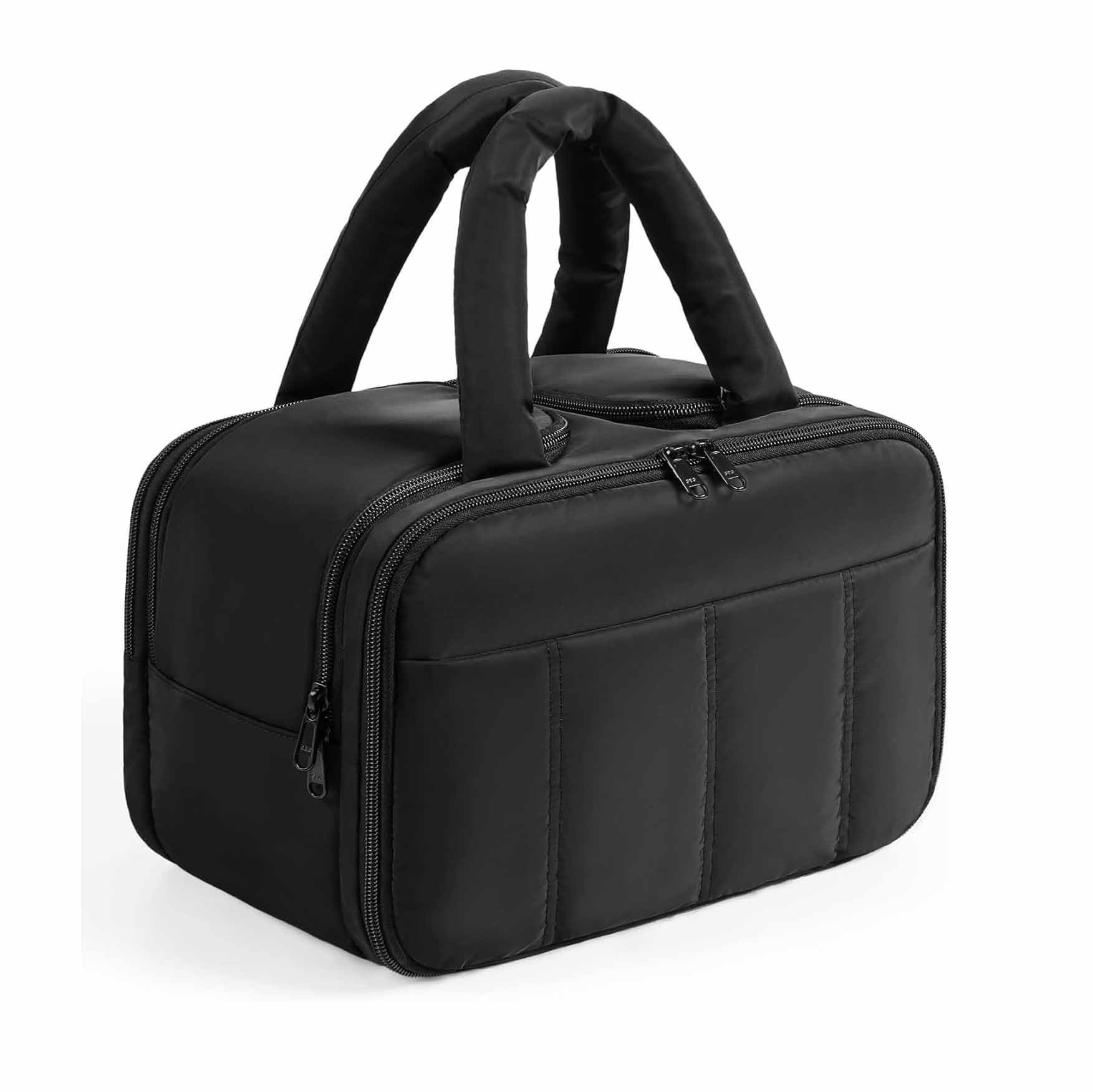 Luxury Travel Toiletry Bag, Puffy Large Toiletry Bag for Women, Lightweight Cosmetic Makeup Bag Organizer with Handle for Traveling, Accessories, Essentials, Toiletries