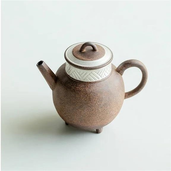 Luxury Tripodia General Pot Tea Brewing Kettle Old Rock Mud Teaware Accessories Craft Gifts Pure Handdrawn Silver Teapot 130ml