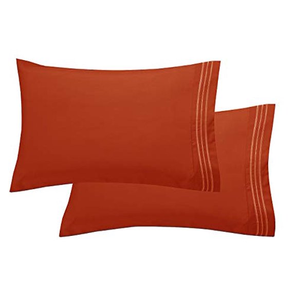 Luxury Ultra-Soft 2-Piece Pill<br>owcase Set 1500 Thread Count E<br>