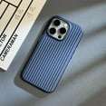 thumbnail image 1 of Luxury Ultra Thin Corrugated Pattern Case For iPhone 16 15 14 13 Pro Max Plus Shockprooof Plating Plain Hard PC Back Cover Cases Blue For iPhone 15 Pro, 1 of 7